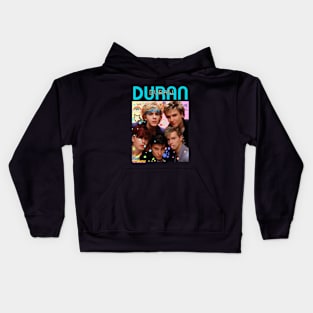 Duran Duran Pop band art 90s style retro vintage 80s Kids Hoodie